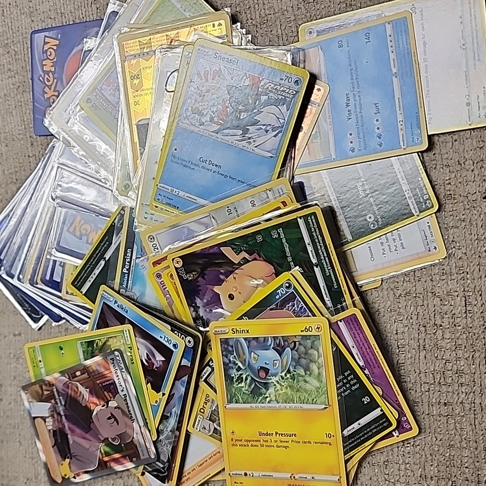 Pokemon Card Game Collection - Blue and Yellow Over 100+